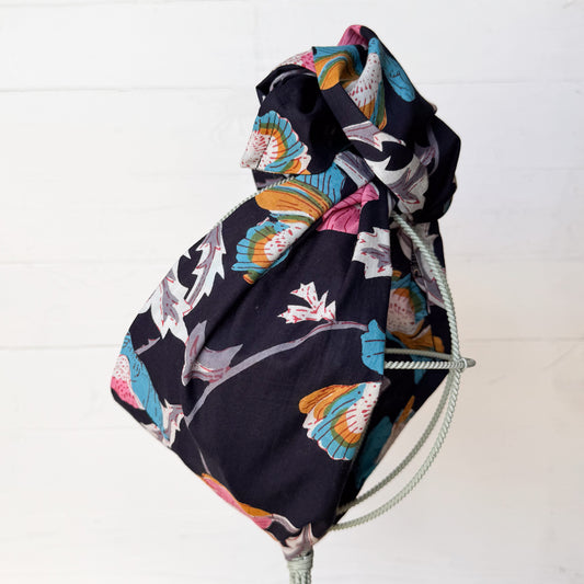 Navy Night Blooms OG Headwrap