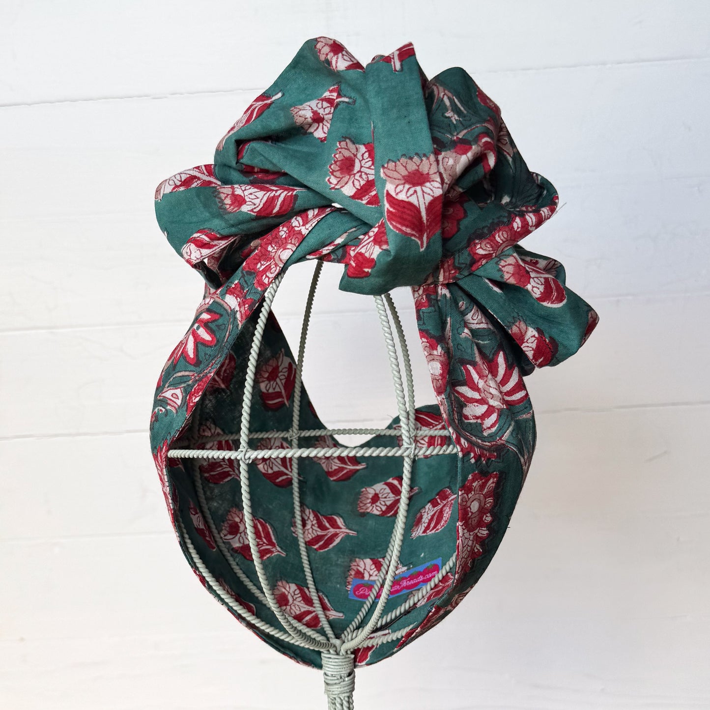 Teal Floral OG Headwrap