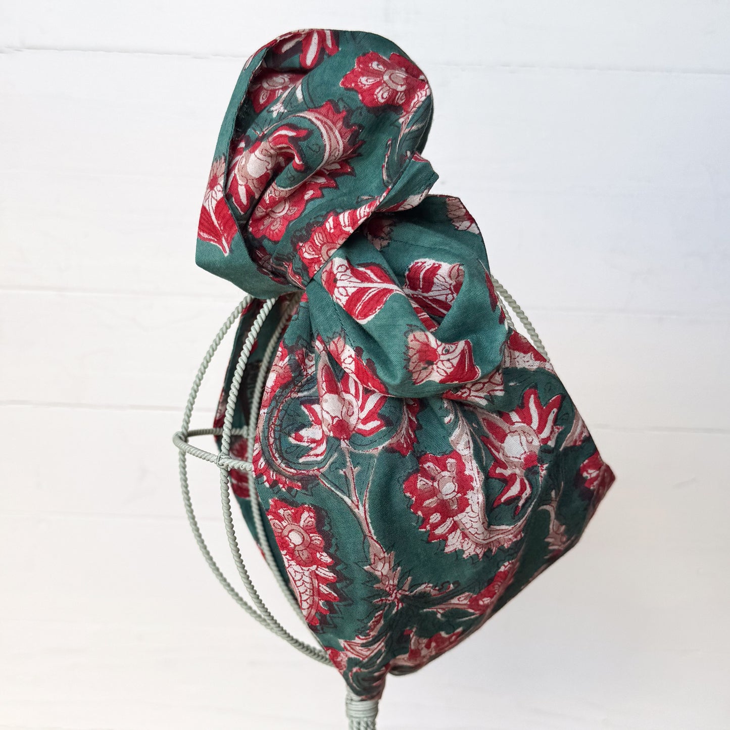 Teal Floral OG Headwrap