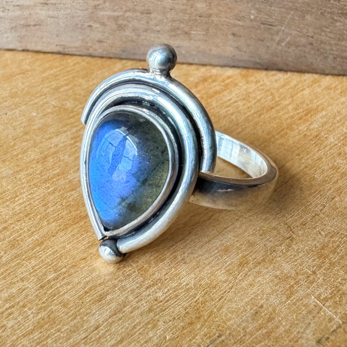 Desert Signs Labradorite Ring sz. 8+