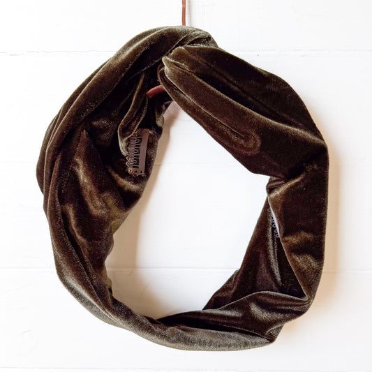 Dark Olive Petal Headwrap