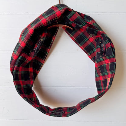 Winter Plaid Petal Headwrap