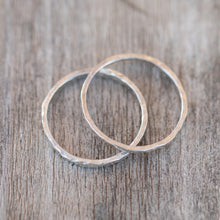 Load image into Gallery viewer, Hammered Stacker Ring Set
