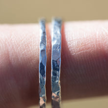 Load image into Gallery viewer, Hammered Stacker Ring Set
