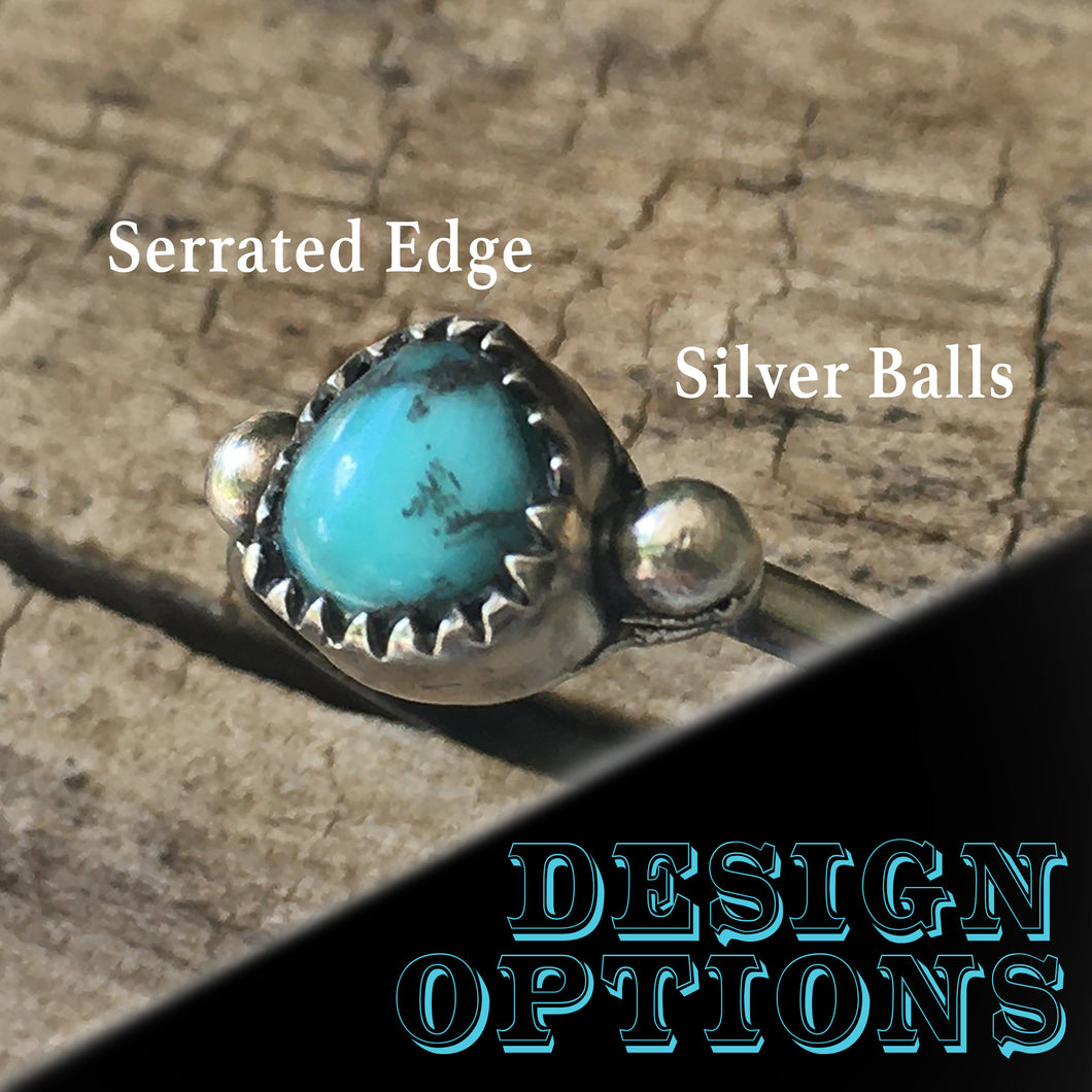 Add Silver Balls to Custom Ring