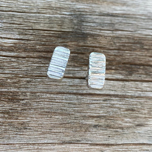 Silver Dashes Studs