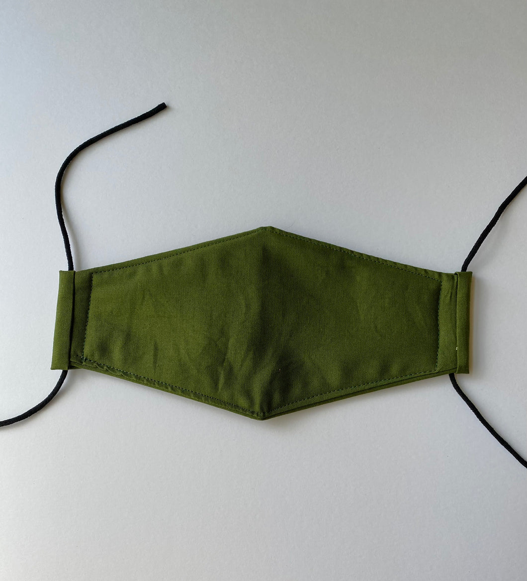 Olive green Large 3D mask