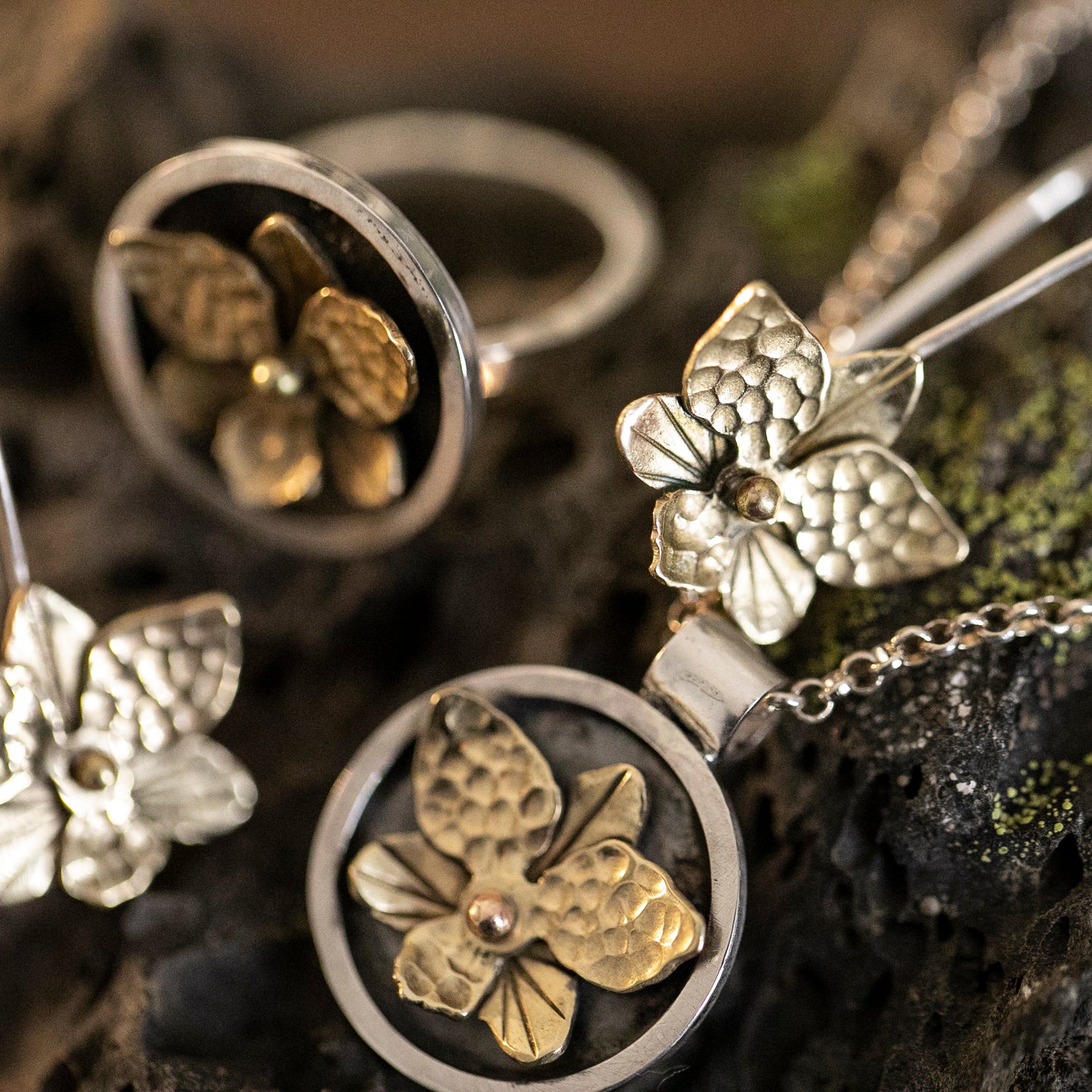 Golden Siam Earrings