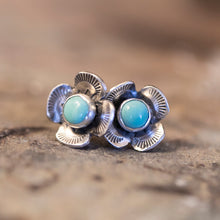 Load image into Gallery viewer, Turquoise Buttercup Ring and Studs Sets
