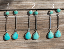 Load image into Gallery viewer, Turquoise Falls Campitos Earrings
