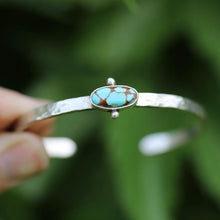 Load image into Gallery viewer, Dimpled Turquoise Bracelet
