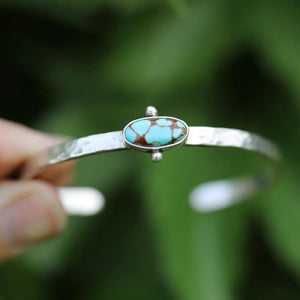 Dimpled Turquoise Bracelet
