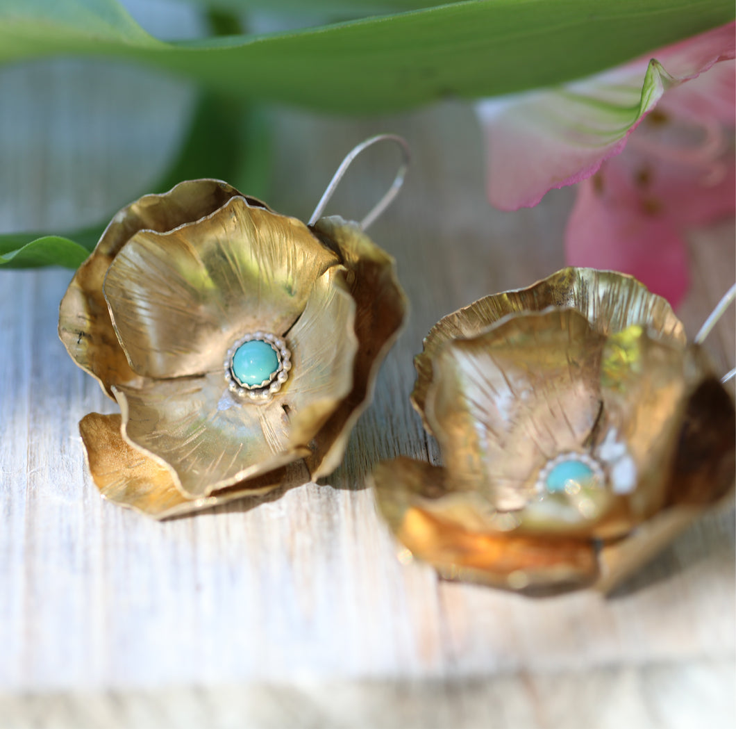 Turquoise Poppies