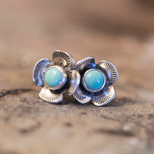 Load image into Gallery viewer, Turquoise Buttercups Studs
